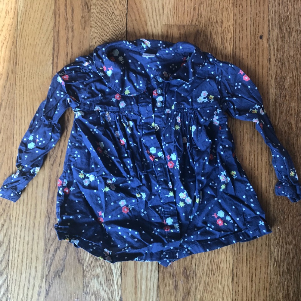 Tex toddler girls button-down blouse, size 18M